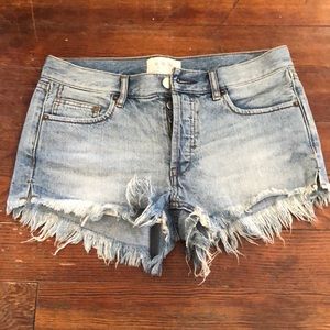Free People Denim Shorts